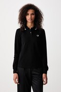 Fred Perry longsleeve damski bawełniany czarny G3636