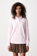 Fred Perry longsleeve damski bawełniany różowy G3636
