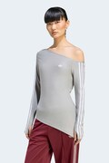 adidas Originals лонгслів жіночий Asymetric Top сірий LE8311
