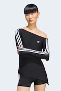 adidas Originals лонгслів жіночий з віскозою Asymetric Top чорний LE8310