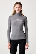 Elisabetta Franchi sweter damski wełniany szary MK18B66E2