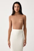Elisabetta Franchi loungewear pulover ženski z lyocellom rjav MK05B66E2