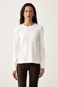 DKNY longsleeve damski z bawełną beżowy YI20125