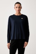 EA7 Emporio Armani longsleeve damski z wiskozą granatowy AF13919.7W001652