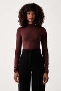 Patrizia Pepe body damskie brązowe 8M0320 J0063