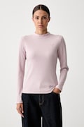 Puma блуза с дълги ръкави дамска с памук HER розова 694025