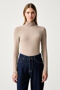 Marc O'Polo longsleeve damski z modalem beżowy 5000012921