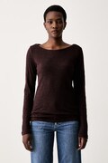 Marc O'Polo longsleeve damski bawełniany brązowy 5000012507