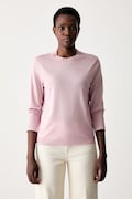 Marc O'Polo longsleeve damski z lyocellem różowy 5000012502