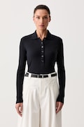 Marc O'Polo longsleeve damski z bawełną granatowy 5000012420