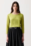 Joop! longsleeve pentru femei, cu vâscoză verde 30103280