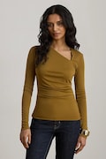 Lauren Ralph Lauren лонгслів жіночий коричневий 200P13936