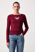 Levi's majica z dolgimi rokavi ženska z bombažem GR HAYES LS rdeča 008CQ