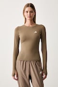 adidas Performance longsleeve de antrenament pentru femei Essentials bej KQ8388
