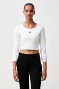 adidas Originals longsleeve damski Essentials biały KR1131