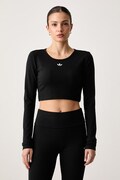 adidas Originals a maniche lunghe da donna Essentials nero KR1098