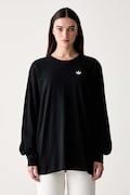 adidas Originals hosszúujjú női pamut Essentials fekete KQ6727