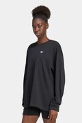 adidas Originals tričko s dlhým rukávom dámske bavlnené Essentials čierne KQ6727