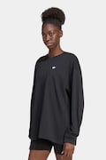 adidas Originals tričko s dlhým rukávom dámske bavlnené Essentials čierne KQ6727