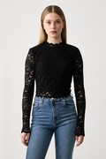 Guess camicetta da donna in pizzo DESIREE nera W6BP30 K6382