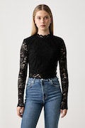 Guess camicetta da donna in pizzo DESIREE nera W6BP30 K6382