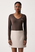 Guess longsleeve damski z modalem brązowy W6BI56 K6890