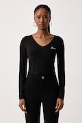 Guess longsleeve damski z modalem czarny W6BI56 K6890