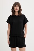 BOSS футболка lounge жіноча з ліоцелем BB TEXTURE_Top чорна 50566104