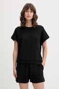 BOSS футболка lounge жіноча з ліоцелем BB TEXTURE_Top чорна 50566104