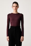 HUGO longsleeve damski Dasiia brązowy 50545208