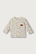 United Colors of Benetton longsleeve niemowlęcy bawełniany beżowy 3Q74A107G