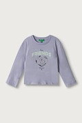 United Colors of Benetton longsleeve dziecięcy bawełniany fioletowy 3I1XG10NH