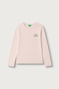 United Colors of Benetton majica dugih rukava za djecu od pamuka roza 3I1XC10UB
