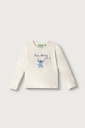 United Colors of Benetton longsleeve dziecięcy bawełniany beżowy 3I1XG10ND