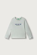 United Colors of Benetton longsleeve dziecięcy bawełniany zielony 3I1XG10ND