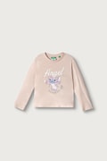 United Colors of Benetton longsleeve dziecięcy bawełniany różowy 3I1XG10ND