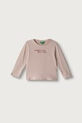 United Colors of Benetton majica dugih rukava za djecu od pamuka roza 3ATNG10NI
