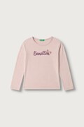 United Colors of Benetton majica dugih rukava za djecu od pamuka roza 3ATNG10GI