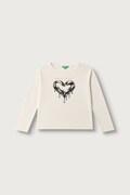 United Colors of Benetton longsleeve dziecięcy bawełniany beżowy 3ATNC10UA