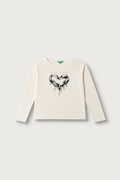 United Colors of Benetton longsleeve dziecięcy bawełniany beżowy 3ATNC10UA