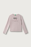 United Colors of Benetton longsleeve dziecięcy bawełniany różowy 3ATNC10UA