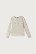 United Colors of Benetton μακρυμάνικο παιδικό βαμβακερό μπεζ 3ATNC10U8