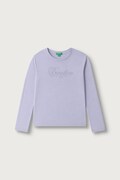 United Colors of Benetton longsleeve dziecięcy bawełniany fioletowy 3ATNC10U8