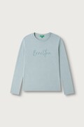 United Colors of Benetton longsleeve dziecięcy bawełniany zielony 3ATNC10U8