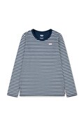 Levi's блуза с дълги ръкави за деца с памук STRIPE TEE тъмносиня 4ER405