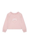 Levi's longsleeve dziecięcy z bawełną HEART KNIT TOP różowy 3ER533