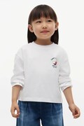 Tommy Hilfiger longsleeve dziecięcy bawełniany biały KG0KG09660
