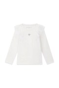 Guess longsleeve dziecięcy bawełniany z elastanem biały K6BI19 K5852