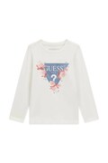 Guess longsleeve dziecięcy bawełniany biały K6BI17 K5848