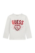 Guess longsleeve dziecięcy bawełniany biały K6BI04 K5797